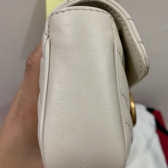 ❤️SOLD❤️GUCCIWhite Super Mini GG Marmont Bag✨ - Picture 13 of 17